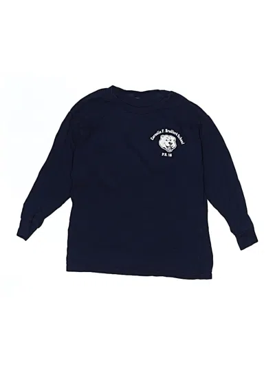 Pre-owned Unbranded Kids' Long Sleeve T-shirt In Blue