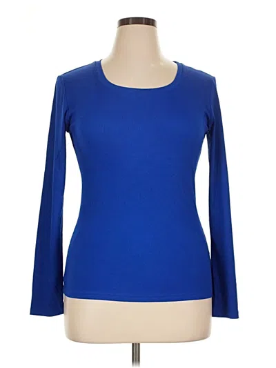 Pre-owned Unbranded Long Sleeve T-shirt In Blue