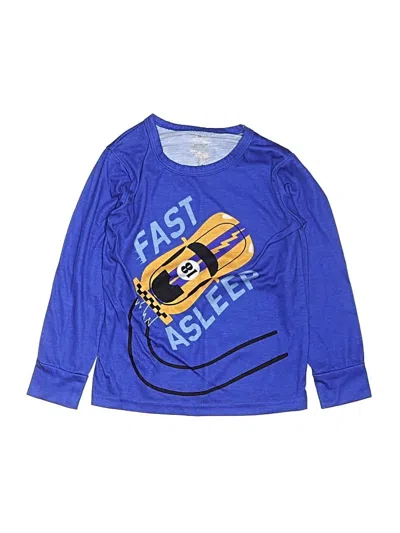 Pre-owned Unbranded Kids' Long Sleeve T-shirt In Blue