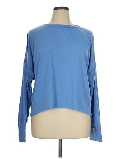 Pre-owned Unbranded Long Sleeve T-shirt In Blue
