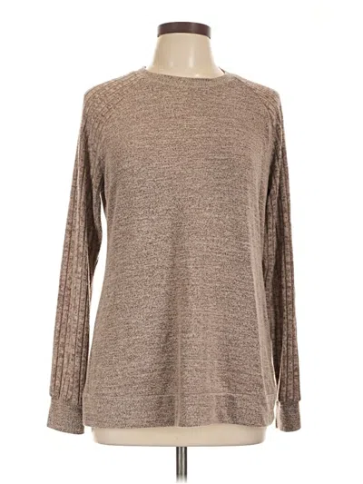 Pre-owned Unbranded Long Sleeve T-shirt In Brown