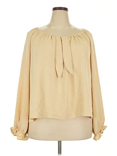 Pre-owned Unbranded Long Sleeve T-shirt In Brown