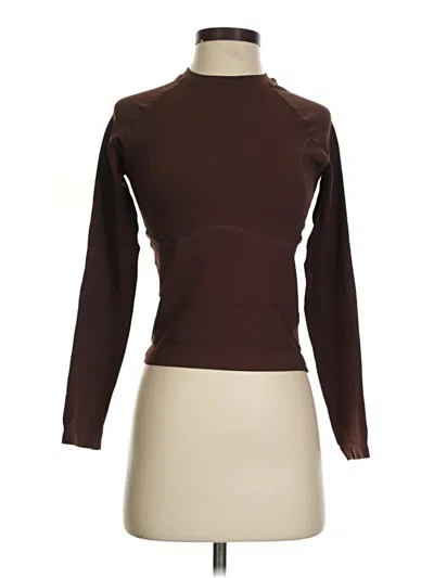 Pre-owned Unbranded Long Sleeve T-shirt In Brown