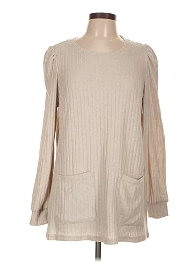 Pre-owned Unbranded Long Sleeve T-shirt In Brown