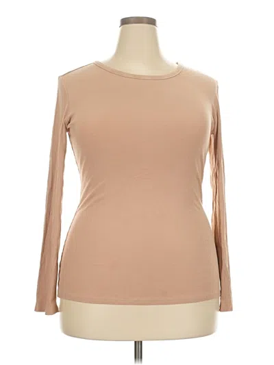 Pre-owned Unbranded Long Sleeve T-shirt In Brown