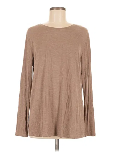Pre-owned Unbranded Long Sleeve T-shirt In Brown