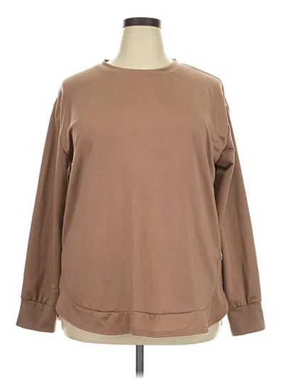 Pre-owned Unbranded Long Sleeve T-shirt In Brown