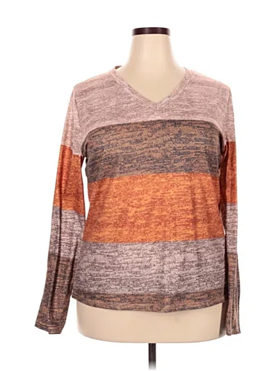 Pre-owned Unbranded Long Sleeve T-shirt In Brown