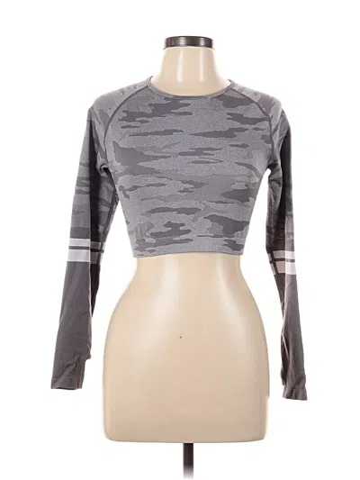 Pre-owned Unbranded Long Sleeve T-shirt In Gray