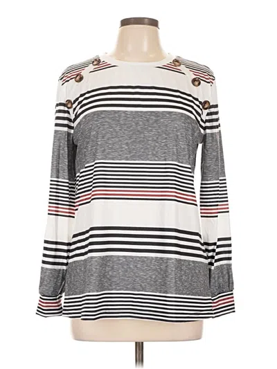 Pre-owned Unbranded Long Sleeve T-shirt In Gray