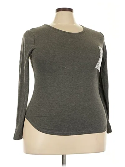 Pre-owned Unbranded Long Sleeve T-shirt In Gray