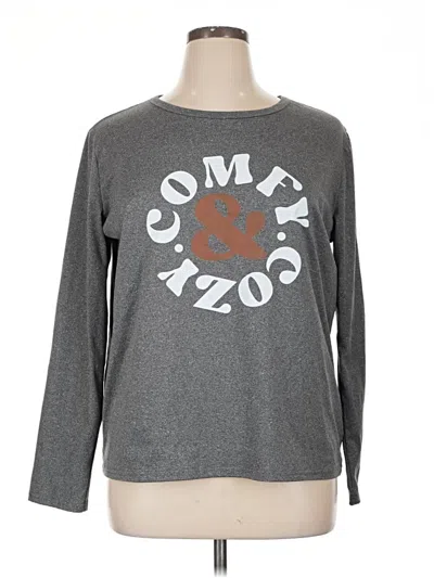 Pre-owned Unbranded Long Sleeve T-shirt In Gray