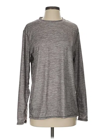 Pre-owned Unbranded Long Sleeve T-shirt In Gray