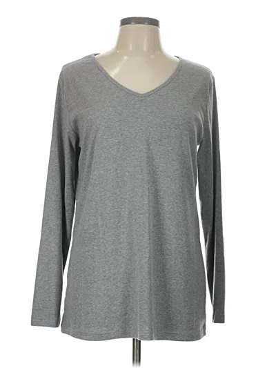 Pre-owned Unbranded Long Sleeve T-shirt In Gray