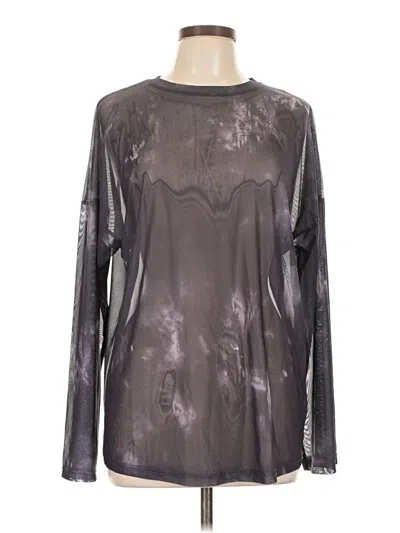 Pre-owned Unbranded Long Sleeve T-shirt In Gray