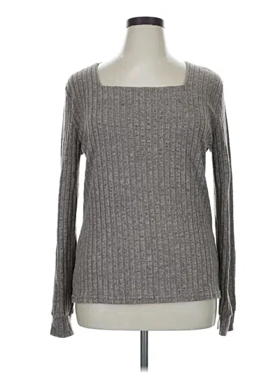 Pre-owned Unbranded Long Sleeve T-shirt In Gray