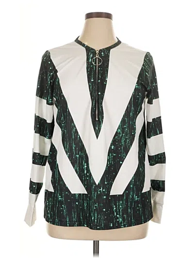 Pre-owned Unbranded Long Sleeve T-shirt In Green