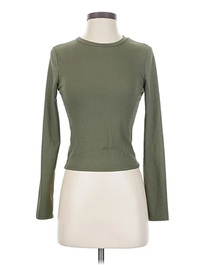 Pre-owned Unbranded Long Sleeve T-shirt In Green