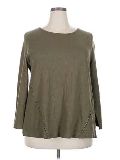Pre-owned Unbranded Long Sleeve T-shirt In Green