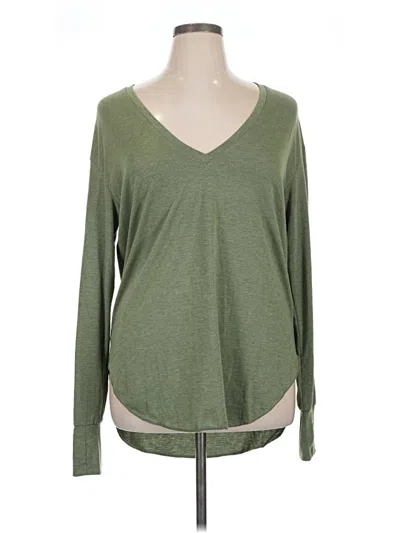 Pre-owned Unbranded Long Sleeve T-shirt In Green