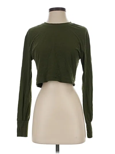 Pre-owned Unbranded Long Sleeve T-shirt In Green