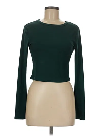 Pre-owned Unbranded Long Sleeve T-shirt In Green