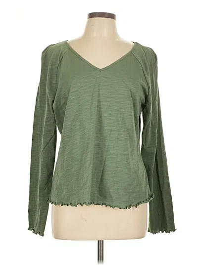 Pre-owned Unbranded Long Sleeve T-shirt In Green