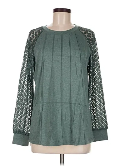 Pre-owned Unbranded Long Sleeve T-shirt In Green