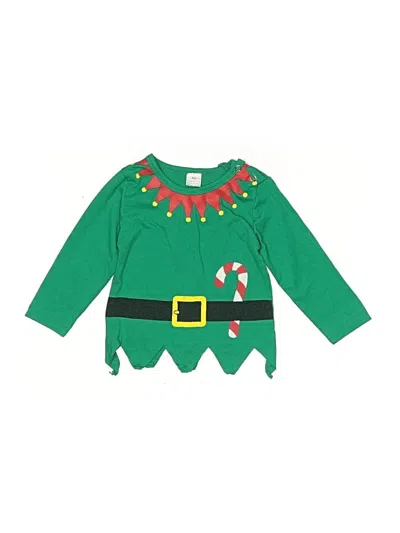 Pre-owned Unbranded Kids' Long Sleeve T-shirt In Green