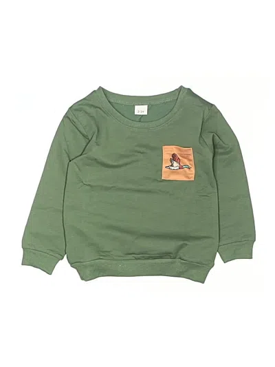 Pre-owned Unbranded Kids' Long Sleeve T-shirt In Green