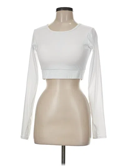 Pre-owned Unbranded Long Sleeve T-shirt In Ivory