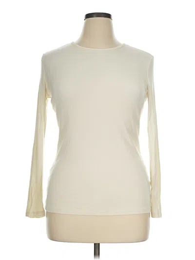 Pre-owned Unbranded Long Sleeve T-shirt In Ivory