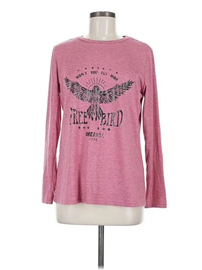 Pre-owned Unbranded Long Sleeve T-shirt In Pink
