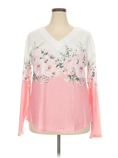 Pre-owned Unbranded Long Sleeve T-shirt In Pink