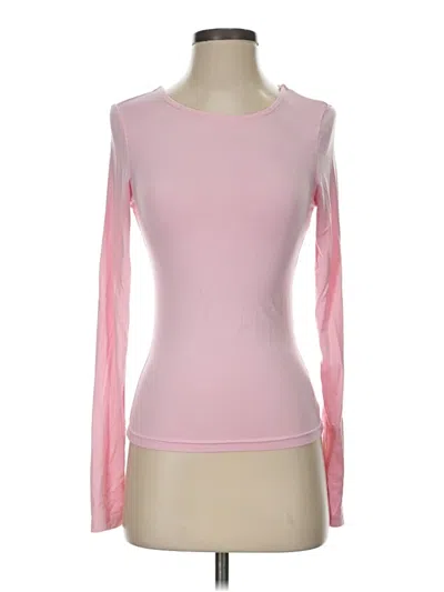 Pre-owned Unbranded Long Sleeve T-shirt In Pink