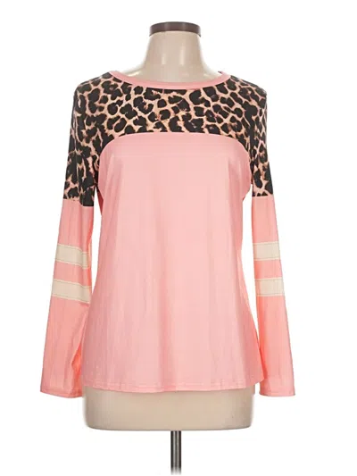 Pre-owned Unbranded Long Sleeve T-shirt In Pink