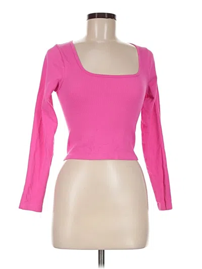 Pre-owned Unbranded Long Sleeve T-shirt In Pink