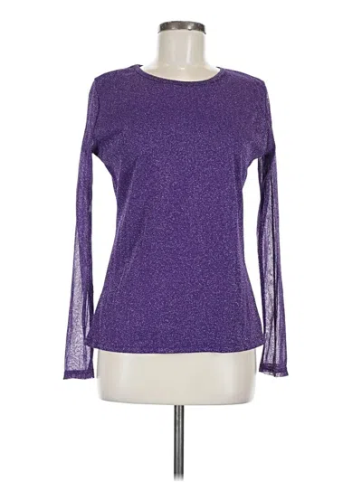 Pre-owned Unbranded Long Sleeve T-shirt In Purple
