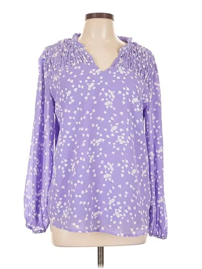 Pre-owned Unbranded Long Sleeve T-shirt In Purple