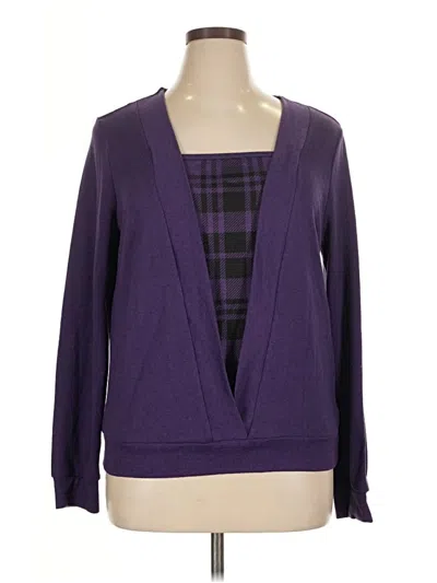 Pre-owned Unbranded Long Sleeve T-shirt In Purple