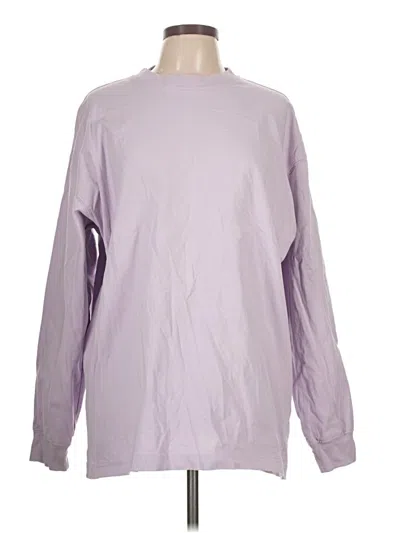 Pre-owned Unbranded Long Sleeve T-shirt In Purple