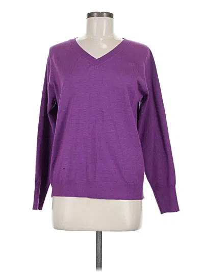 Pre-owned Unbranded Long Sleeve T-shirt In Purple