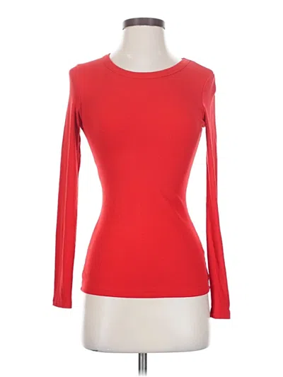 Pre-owned Unbranded Long Sleeve T-shirt In Red