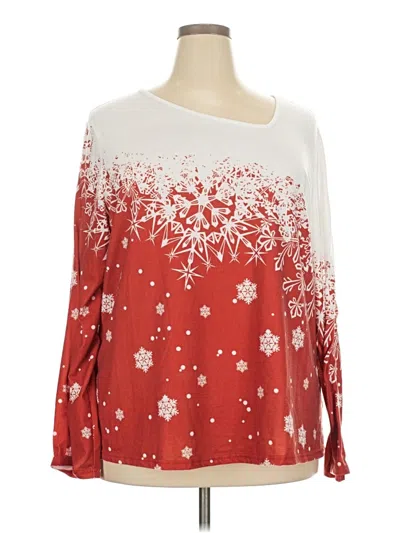 Pre-owned Unbranded Long Sleeve T-shirt In Red