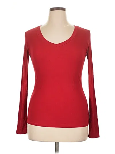 Pre-owned Unbranded Long Sleeve T-shirt In Red