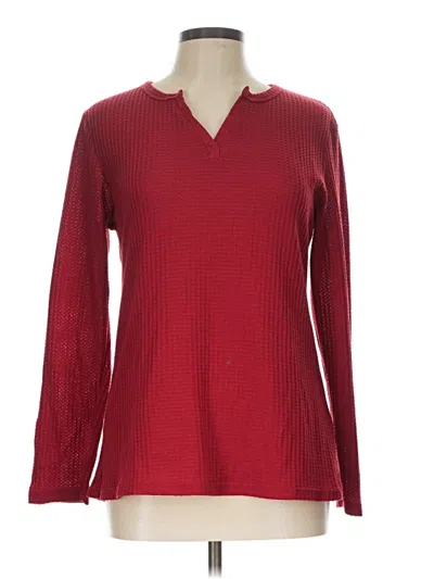 Pre-owned Unbranded Long Sleeve T-shirt In Red