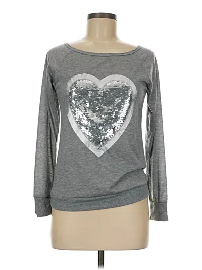 Pre-owned Unbranded Long Sleeve T-shirt In Silver