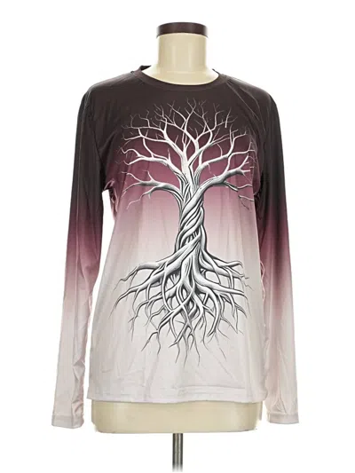 Pre-owned Unbranded Long Sleeve T-shirt In Silver