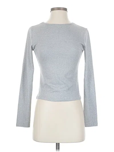 Pre-owned Unbranded Long Sleeve T-shirt In Silver