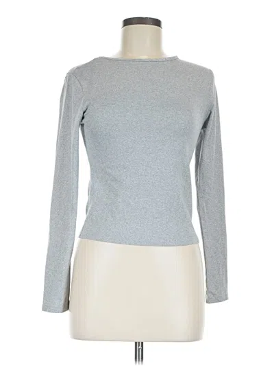 Pre-owned Unbranded Long Sleeve T-shirt In Silver